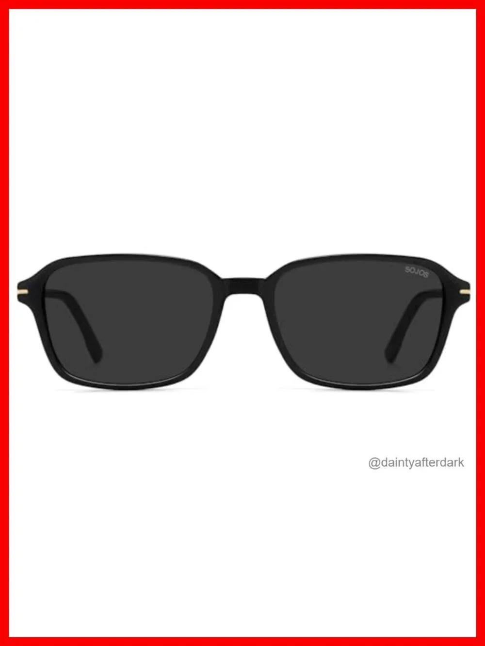 Retro Rectangular Polarized Sunglasses UV Protection Square Frame SJ2663